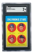Willie Stargell 1963 Topps Rookie Stars #553 RC Card SGC Graded NM 7 - £1,061.55 GBP