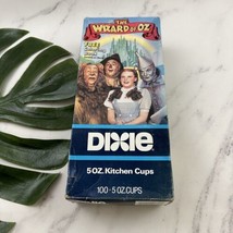 Vintage Wizard of Oz Dixie Paper Cups NOS Sealed Box Kitchen Bathroom 10... - $23.75