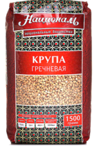 BUCKWHEAT 1500GR NATSIONAL Made in Russia NON-GMO Крупа Гречневая - £10.08 GBP
