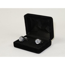 Men's Fashion Cufflinks By J.Valintin Silver/Gold Plated and Stones JVC-2 image 3