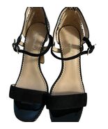 Jean-Michel Cabat Black Suede and Patent Leather Ankle Strap Heels Size 37 - $13.94 CAD