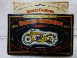 1997 Harley Davidson Motorcycle Playing Cards 2 Deck Limitd Ed Tin 1903-... - $18.99