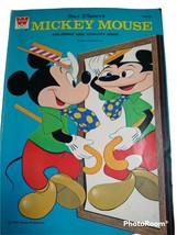 Walt Disney Mickey Mouse Coloring and Activity Book Whitman 1970 17 page... - $11.87