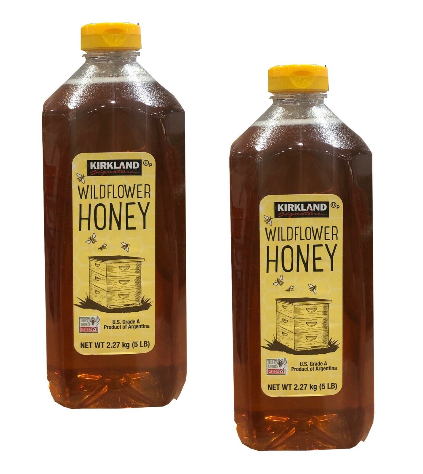 X2 UNID  Kirkland Signature Premium Wildflower Honey  5 Lbs  100% Pure Bulk  - $43.13