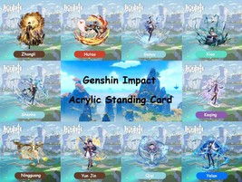Genshin Impact ~ Acrylic Standing Card (Liyue Character) Gaming Merchandise - £7.16 GBP