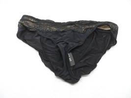 Adore Me Women&#39;s Lace Front Panty 06442 Black Size Small - $4.74