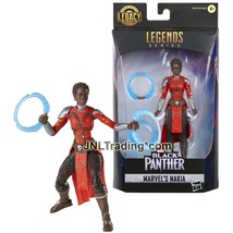 Yr 2022 Marvel Legends Black Panther Series 6&quot; Figure MARVEL&#39;S NAKIA with Rings - £35.96 GBP