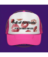Attitude Trucker Cap - Trendy Graphic Hat for Fun Lovers, Perfect Casual Outings - $439.93 MXN