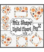 Mix Shape Digital Clipart Vol. 32 - $7.02 CAD