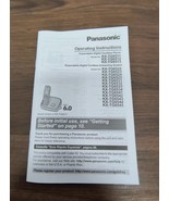Manual User&#39;s Guide for Panasonic  KX-TG6511, KX-TG6512, KX-TG6513 - £7.85 GBP