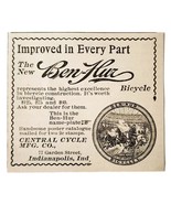 Central Cycle Ben Hur Bicycle 1897 Advertisement Victorian Bikes ADBN1A9 - $366.69 MXN