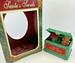 Santa&#39;s Secrets Christmas Tree Ornament Limited Ed Green Toy Box - £10.16 GBP