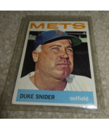 Vintage 1964 Topps Baseball Duke Snider Card #155 - $25.67 CAD