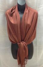 Brown Women Soft Pashmina Classic Solid Cashmere Scarf Stole Wrap - £15.21 GBP
