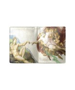 Hands of God Creation of Adam Michelangelo PU Leather Bifold Wallet - $25.80 CAD