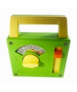 Vtg 1983 Fisher Price Toyland Musical Wind Up Radio Toy 795 Green 80s - $28.04 CAD