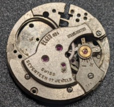 Elgin 824 Partial Watch Movement for Parts/Repair - Missing Many Parts - £17.90 GBP