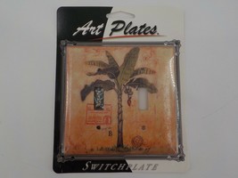 ART PLATES LIGHT SWITCH 2 OPENINGS SWITCHPLATE COVER ONE TREE POSTMARK S... - £10.53 GBP