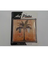 ART PLATES LIGHT SWITCH 2 OPENINGS SWITCHPLATE COVER ONE TREE POSTMARK S... - $12.99