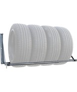 Rims Tire Rack Wheel Holder Wall Mounted Foldable Garage Spare Tires Sto... - $74.24