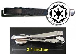 Star Wars Imperial Crest Tie Clip Clasp Bar Slide Silver Metal Shiny - £10.81 GBP