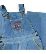 Vintage 80s Levi’s Blue Denim Overalls Two Horse Embroidered Logo Youth ... - £46.27 GBP