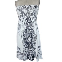 Rhinestone Embellished Strapless Mini Summer Dress Size Large - £27.26 GBP