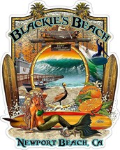 Blackie's Beach Newport Beach Metal Sign - $49.95