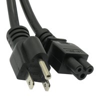 2 Pack 3 Ft Black 3-Prong 18 AWG NEMA 5-15P to IEC 320 C5 Power Cord - £7.62 GBP+