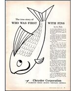 1958 Chrysler Corporation PRINT AD The True Story Of Who Was First With ... - $139.67 MXN