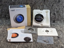WorksGoogle Nest Learning Thermostat 3rd Gen A0013 Stainless Steel (U2) - $79.99