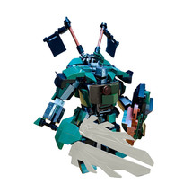 BuildMoc Green Mech Suit Robot Model with Shield and a Huge Sword 259 Pieces - £13.11 GBP