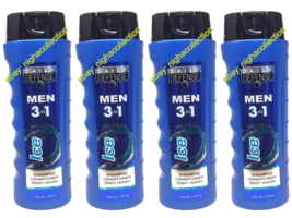 ( Lot 4 ) Daily Defense Men 3-in-1 ICE Shampoo Conditioner Body Wash 15 Oz Each - $34.64