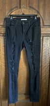 Levi’s 711 Skinny Jeans for Women Levi Strauss Black Wash Distressed W30/L30 - £13.18 GBP