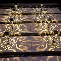 Solar Lights Decorative, 6Pcs Tall Solar Stakes Lights Outdoor For Patio, Yard,  - £51.78 GBP