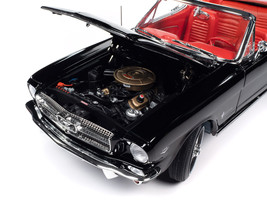 1964 1/2 Ford Mustang Convertible Raven Black with Red Interior &quot;America... - £76.31 GBP