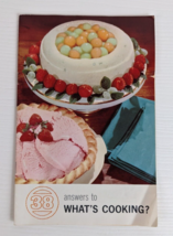 Vtg 1965 Carnation Evaporated Milk 38 Answers To What&#39;s Cooking Recipe Booklet - £3.94 GBP