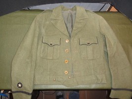 Original WWII Vintage IKE Wool Uniform Jacket BRIGADIER GENERAL OFFICER ... - $234.89