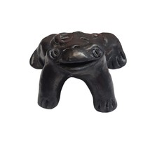 Frog Toad Statue Decor Dark Black Color 2.5&quot; - £11.82 GBP