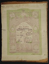 1876 antique FRAKTUR TAUFSHEIN upper macungie pa Harry MARKS YOUNG opper... - £178.44 GBP