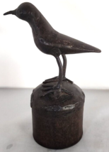 Sculpture Metalwork Bird Raven Bell Unique Rare - $46.75