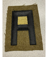 WWI, U.S. FIRST ARMY, QUARTERMASTER, SHOULDER SLEEVE INSIGNIA, PATCH, WOOL - $47.98 CAD