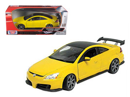 2003 Honda Accord Custom Tuner Yellow 1/18 Diecast Model Car by Motormax - $67.69