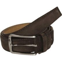 Mens Classic Genuine Suede Soft Leather Belt PIERO ROSSI From Turkey # Brown-C image 3