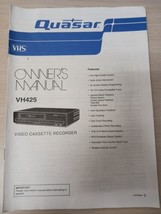 Quasar VH45 VHS player Manual Only Replacement VCR Original - £11.80 GBP