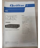 Quasar VH45 VHS player Manual Only Replacement VCR Original - $21.66 CAD