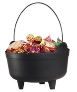 Black witch cauldron 11 inches plastic - £39.56 GBP