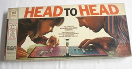 Head To Head Game Milton Bradley Game 1972 Complete Word Building - $14.99