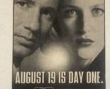 X-Files Tv Guide Print Ad David Duchovny Gillian Anderson TPA12 - ₹495.12 INR
