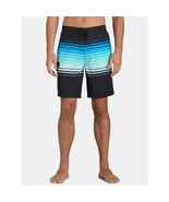 George Men&#39;s E-Board UPF 50+ Swim Trunks 9&quot; Inseam Black Stripe Size L (... - $369.07 MXN